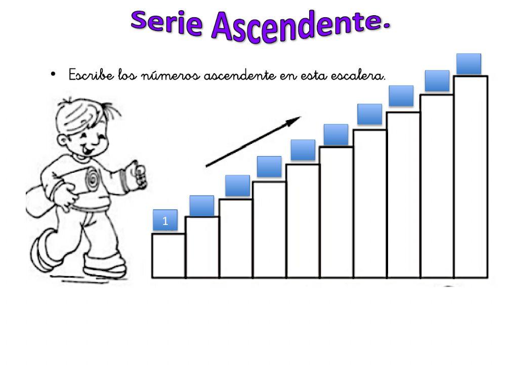 Serie ascendente del 1 al 10.
