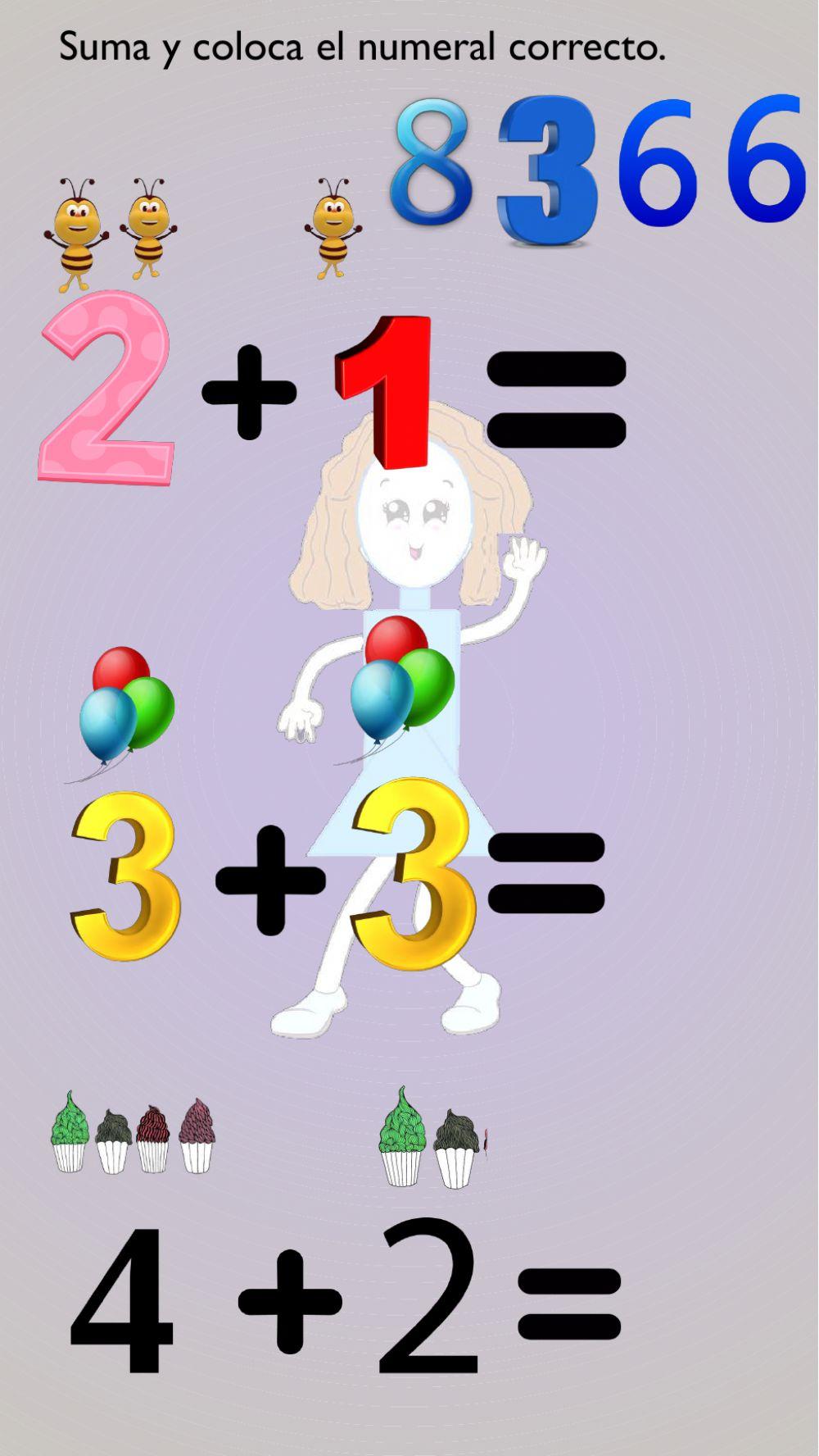 Cuenta y coloca el numeral corrrecto