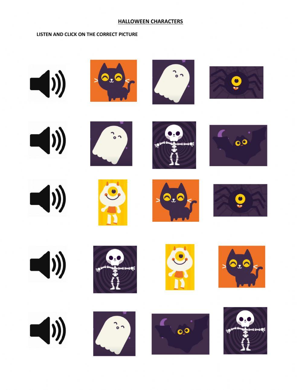 Halloween characters