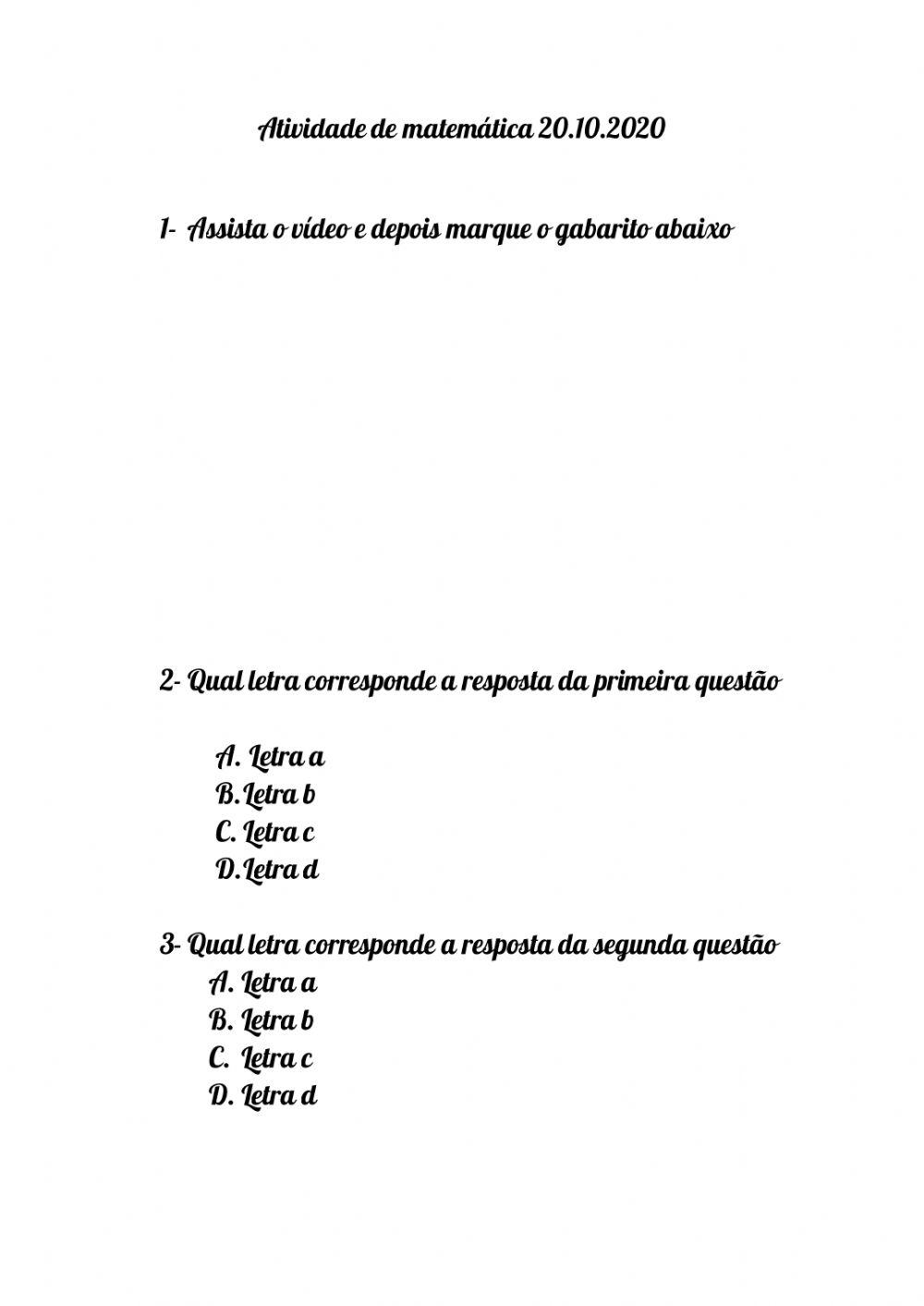 Correção da atividadade 20.10.2020