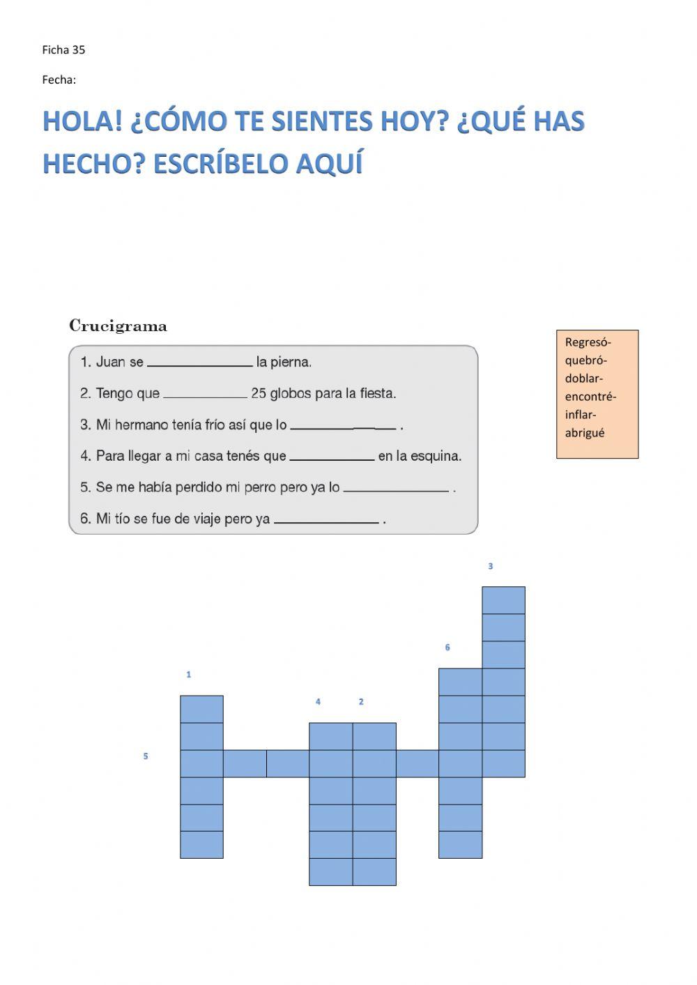 Comprensión lectora ficha 35.3