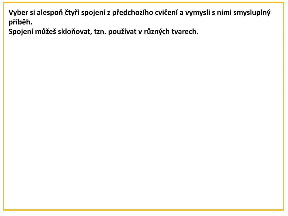 Odvozování slov - procvičování