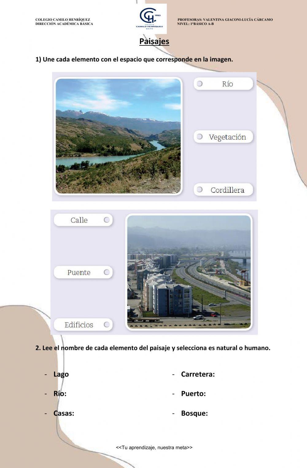 Elementos del paisaje