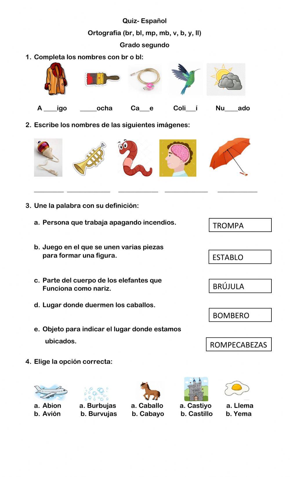Quiz- ortografia y señales