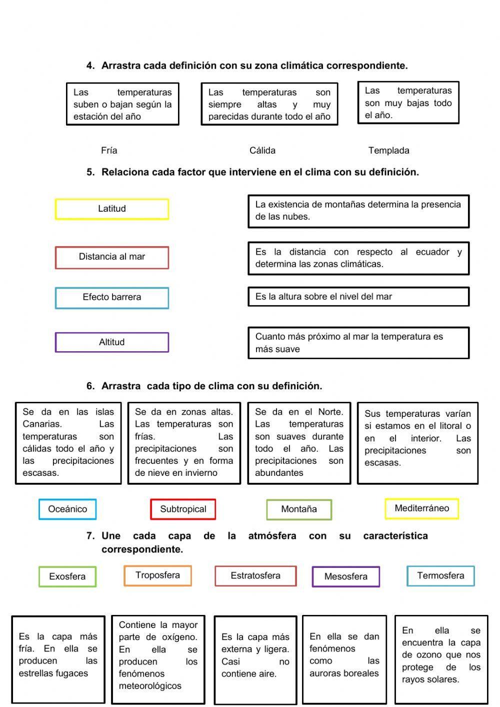 La atmósfera, el tiempo y el clima