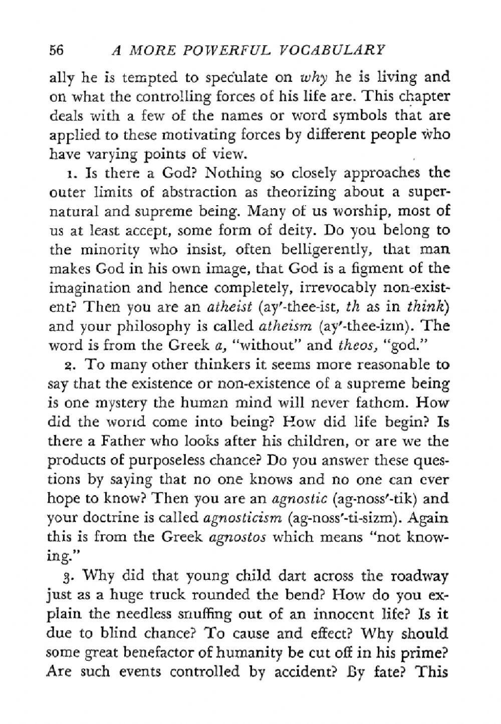 Words about theories