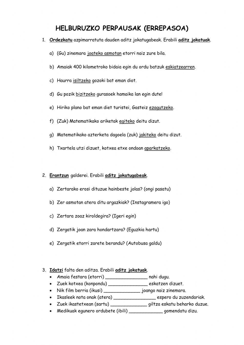 Helburuzko perpausak