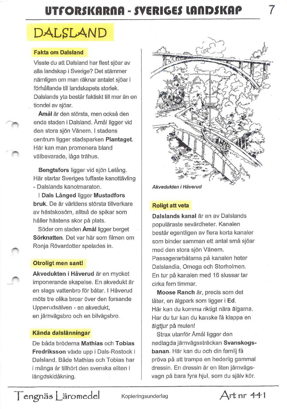 Sveriges landskap Dalsland