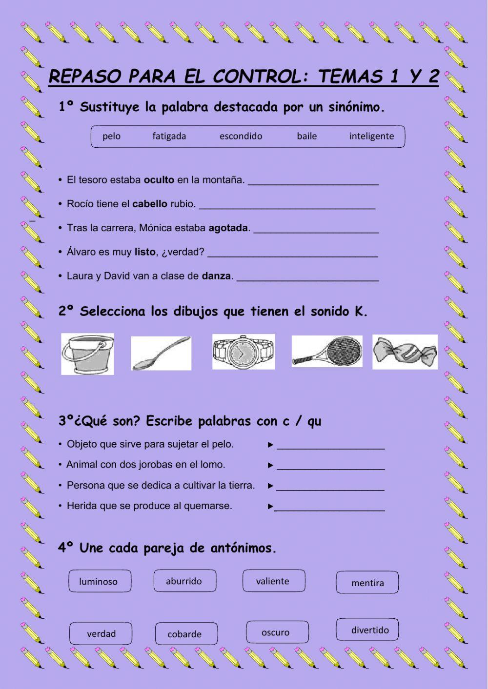 Sujeto y predicado interactive worksheet for 3 Live Worksheets