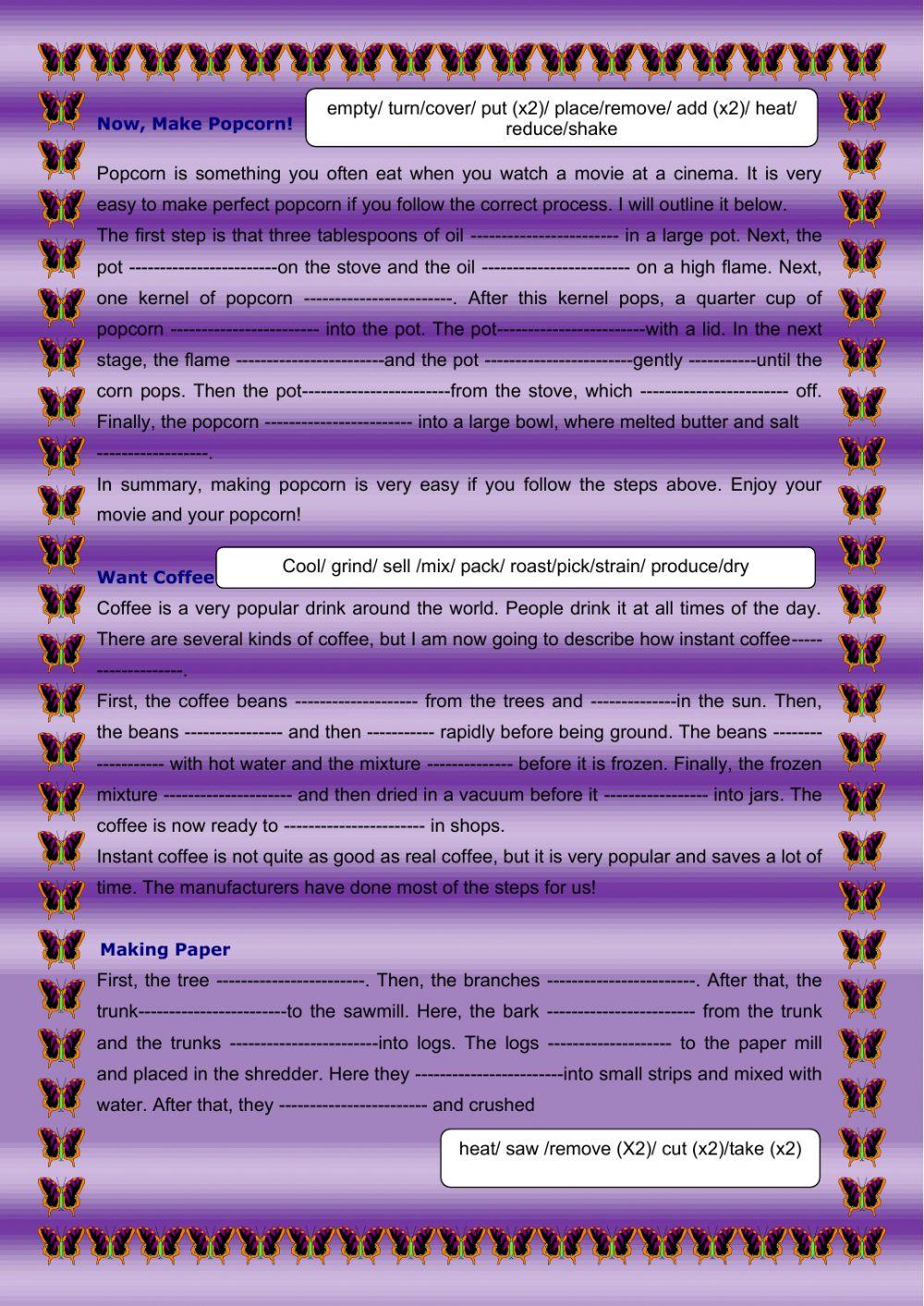 passive voice processes