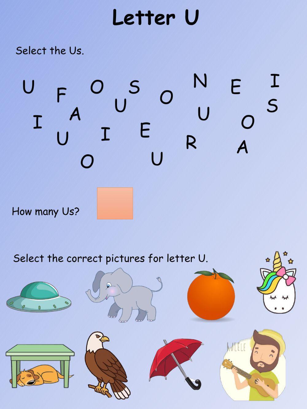 Letter U