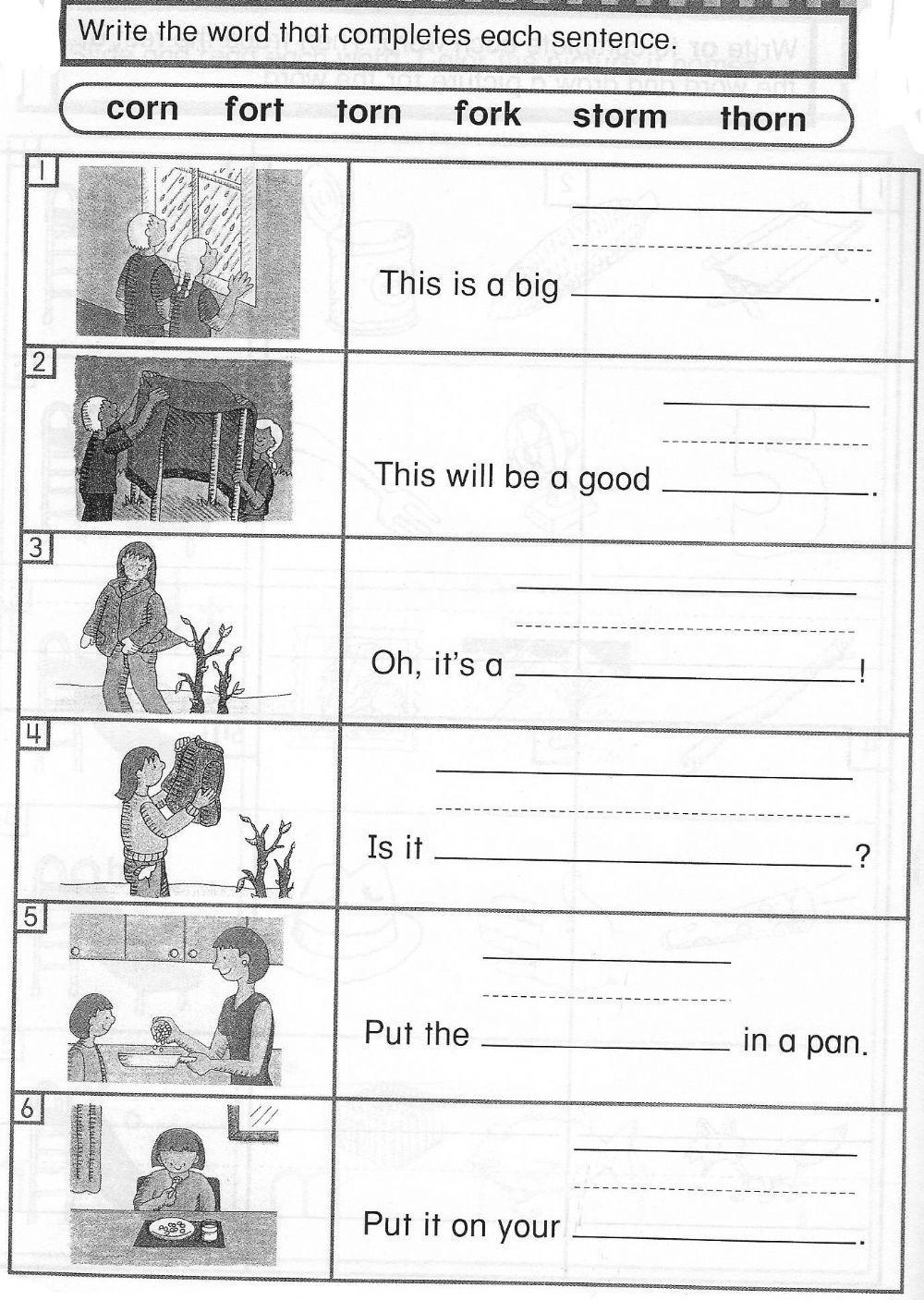 Or sound interactive worksheet | Live Worksheets