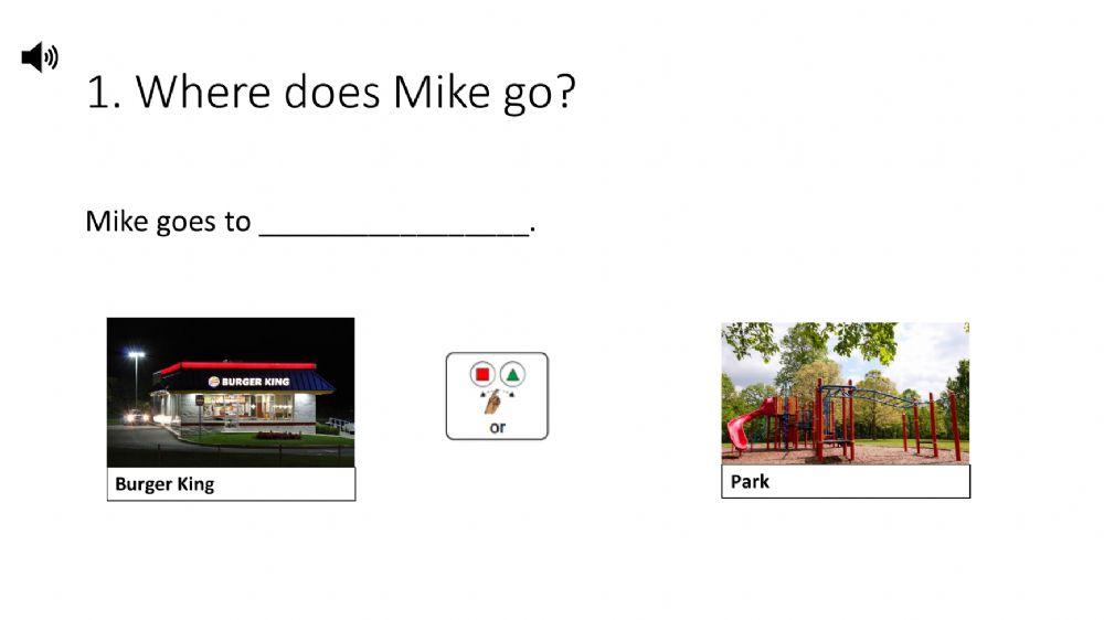 Answering when and where questions