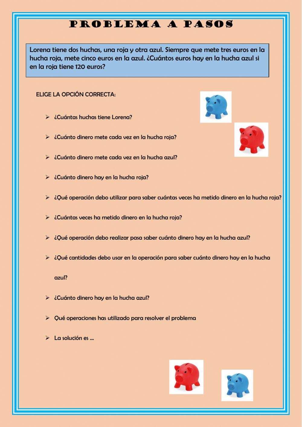 Problemas por pasos.