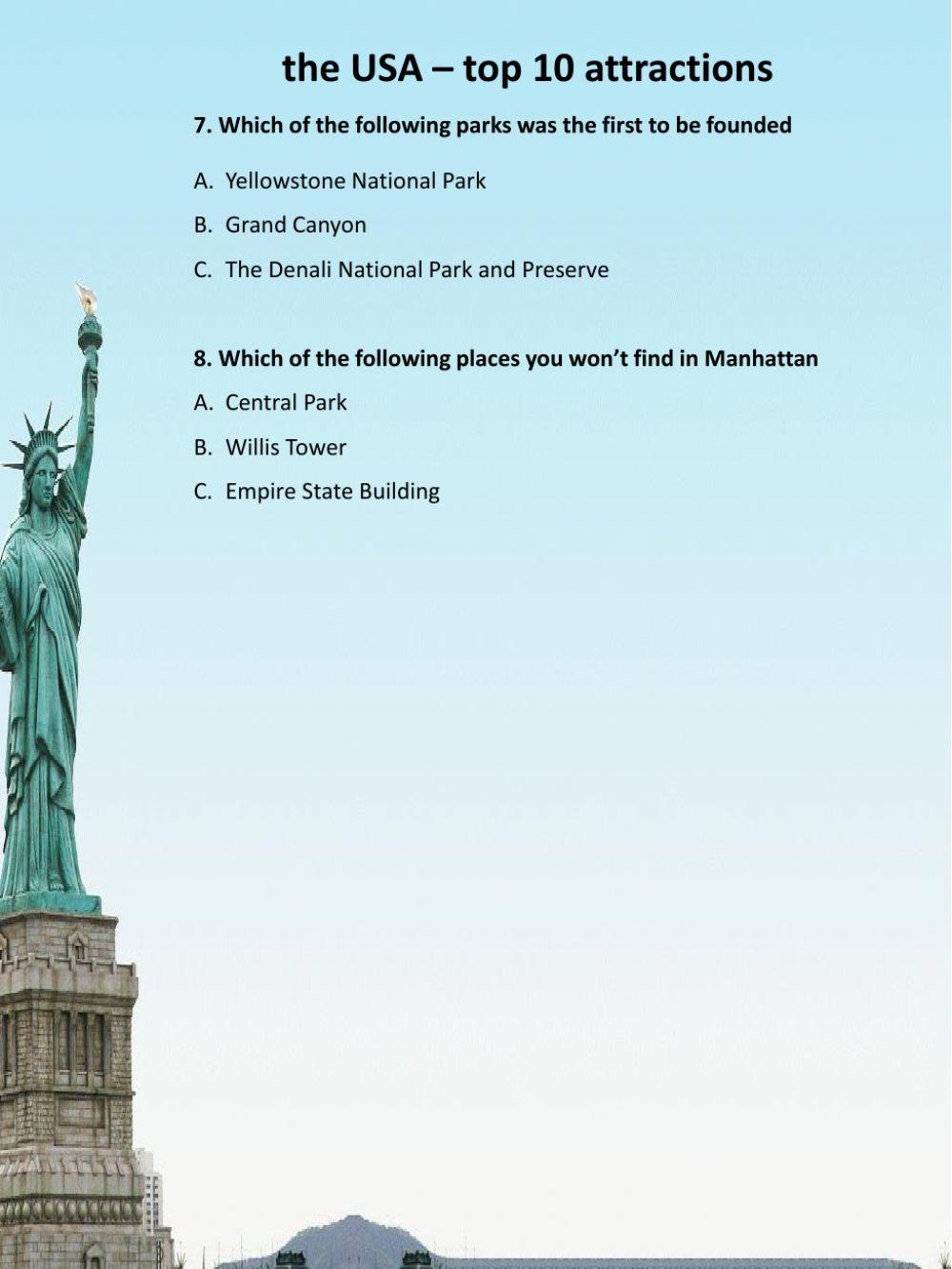 USA- top 10 landmarks