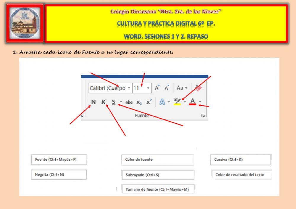 Word. Sesiones 1 y 2. Repaso.