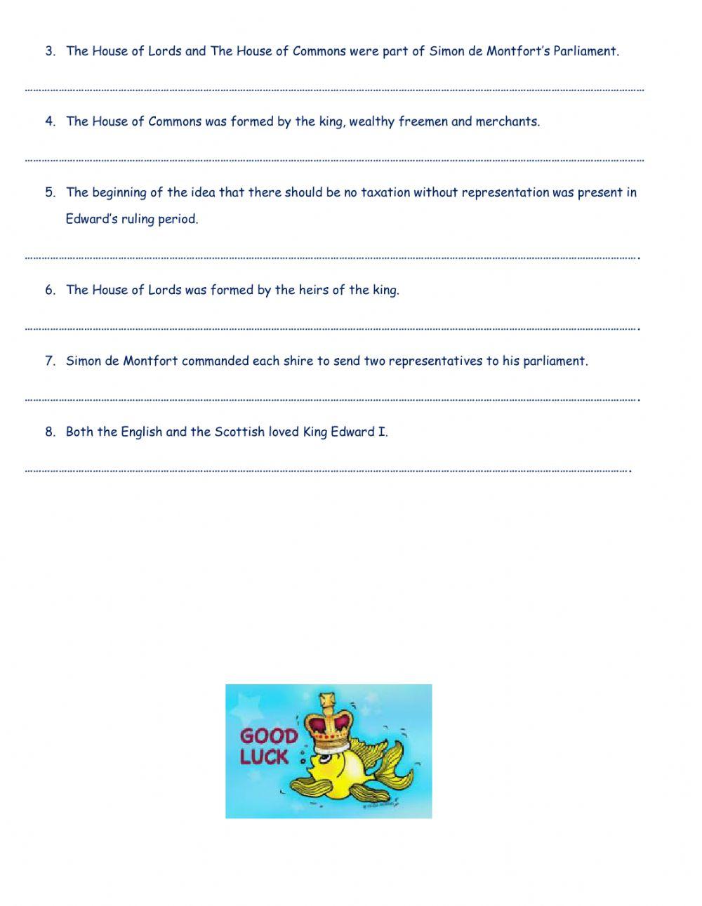 Magna carta and kings history quiz