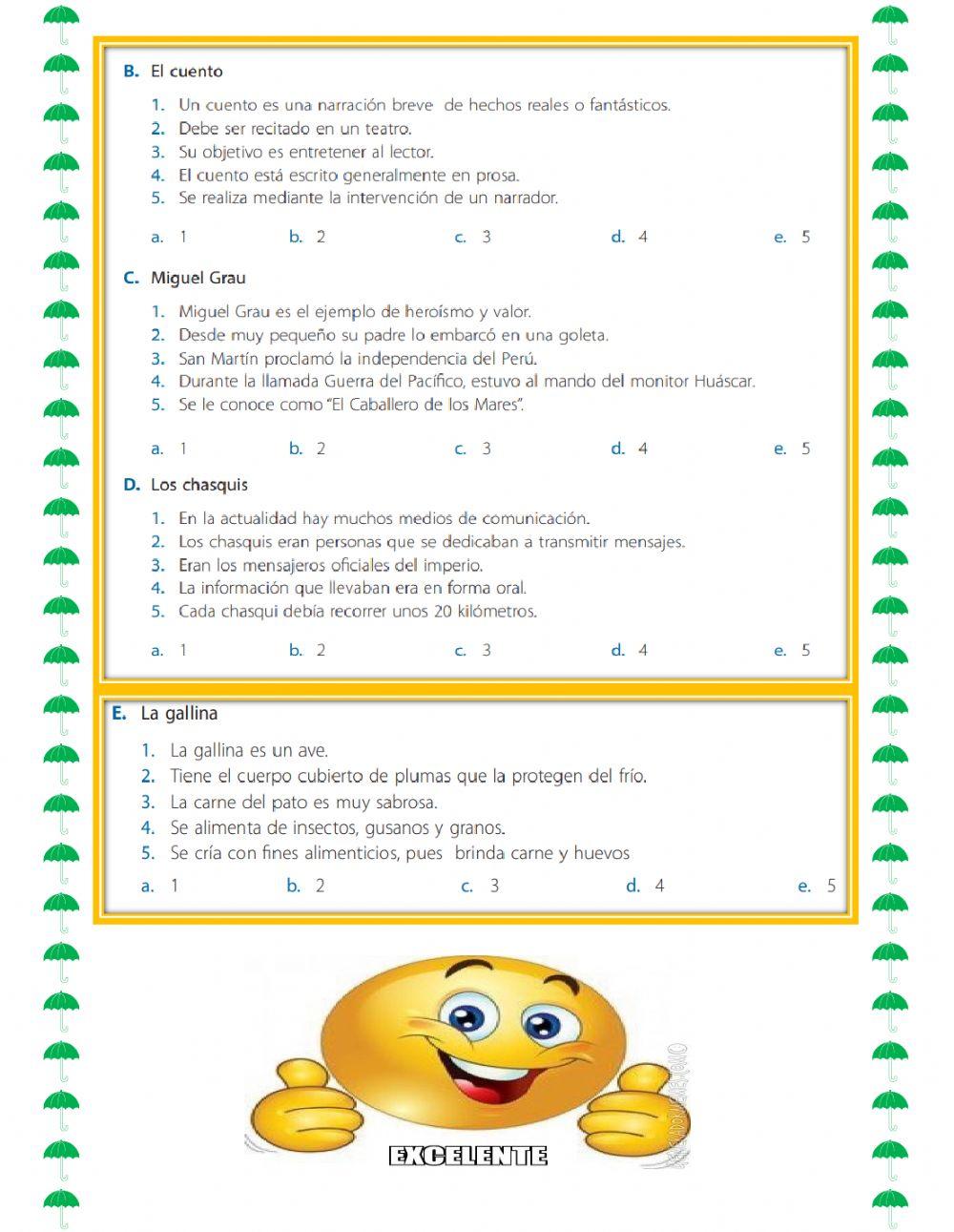Series verbales - oraciones eliminadas
