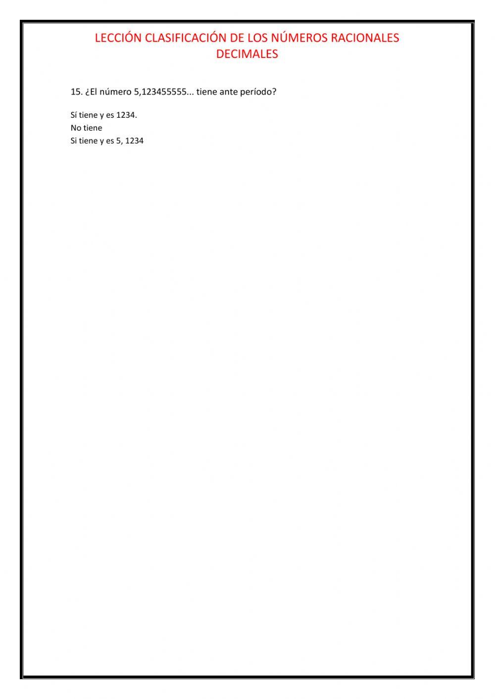 Racionales decimales