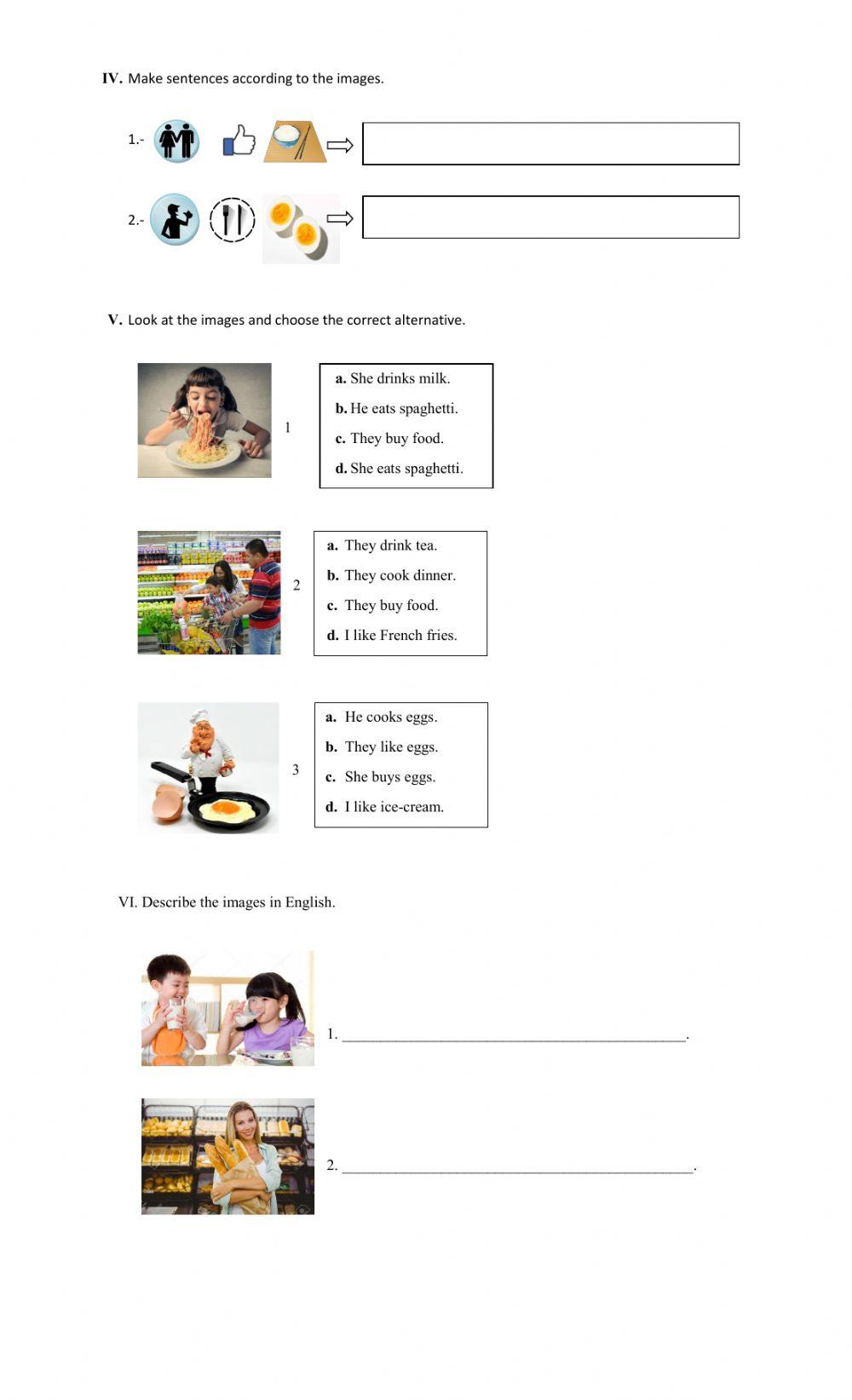 5th What we eat -Writing