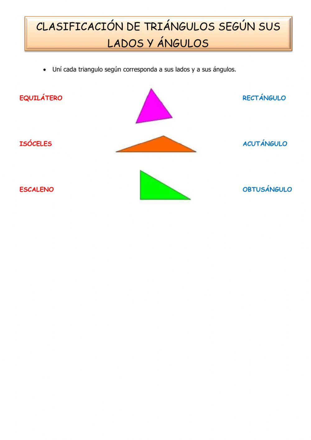 Clasificación de Triángulos