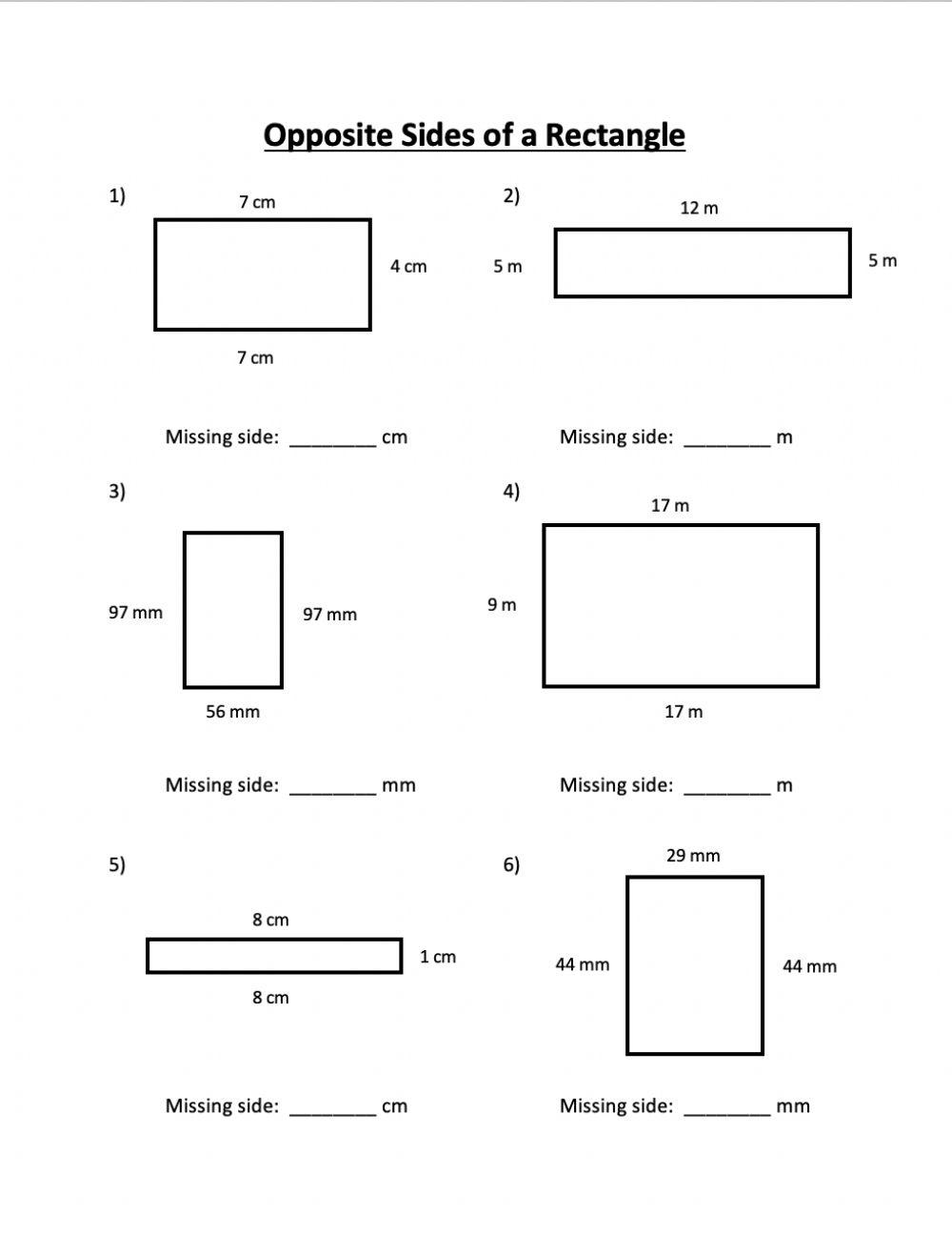 Missing Side Lengths