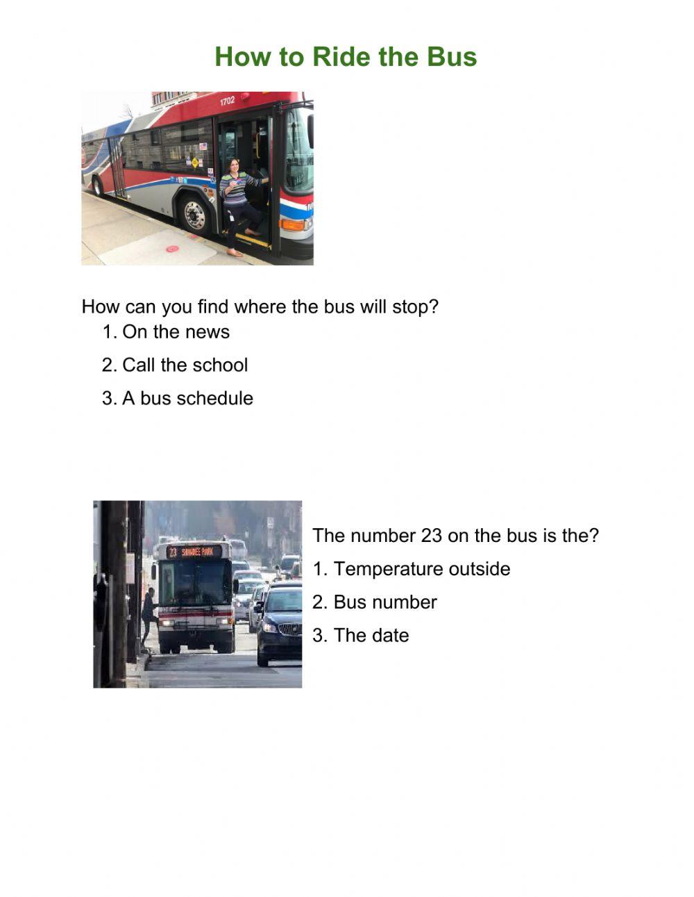 How to ride the bus