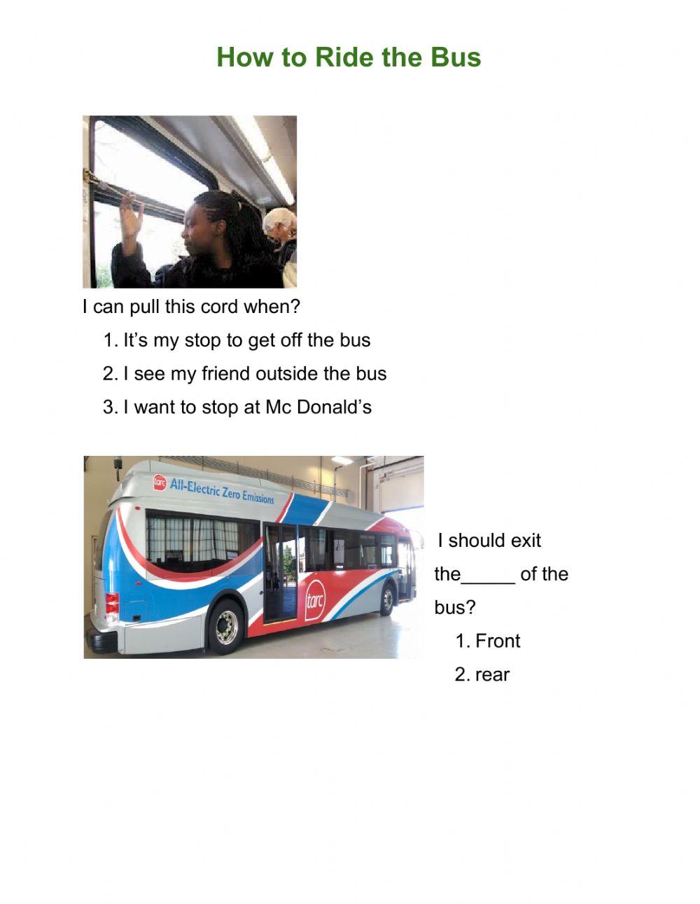 How to ride the bus