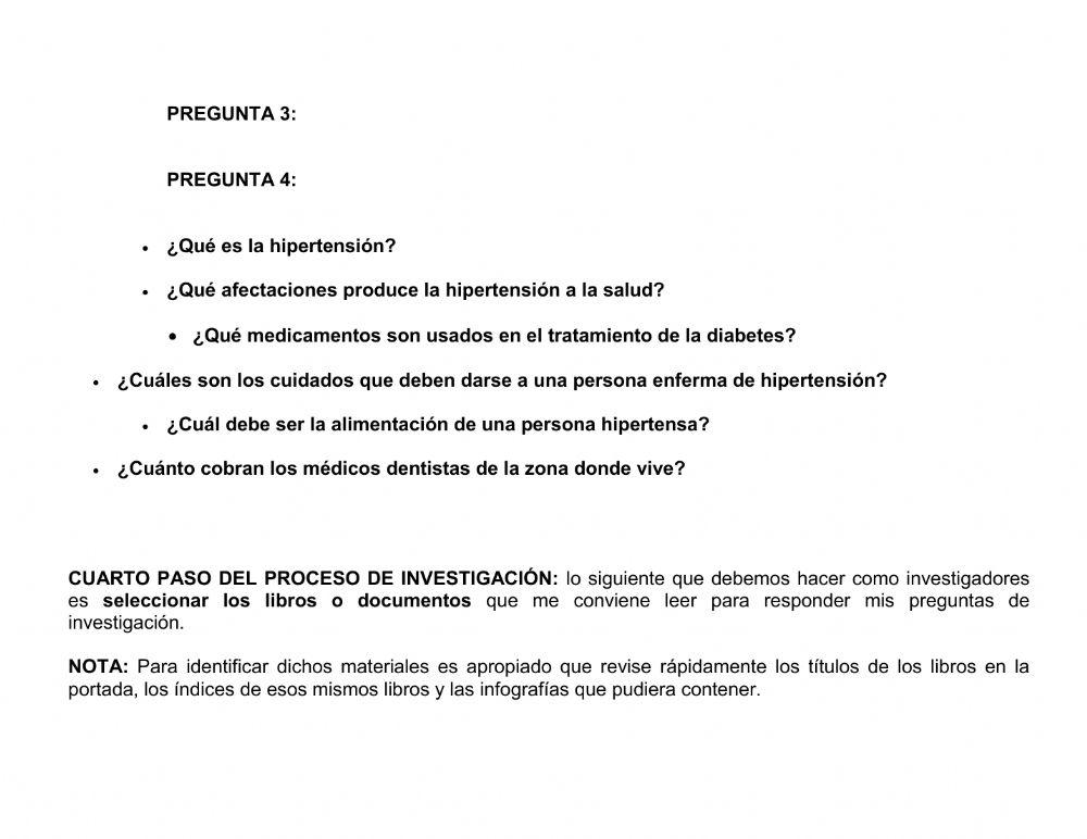 Proceso de investigación