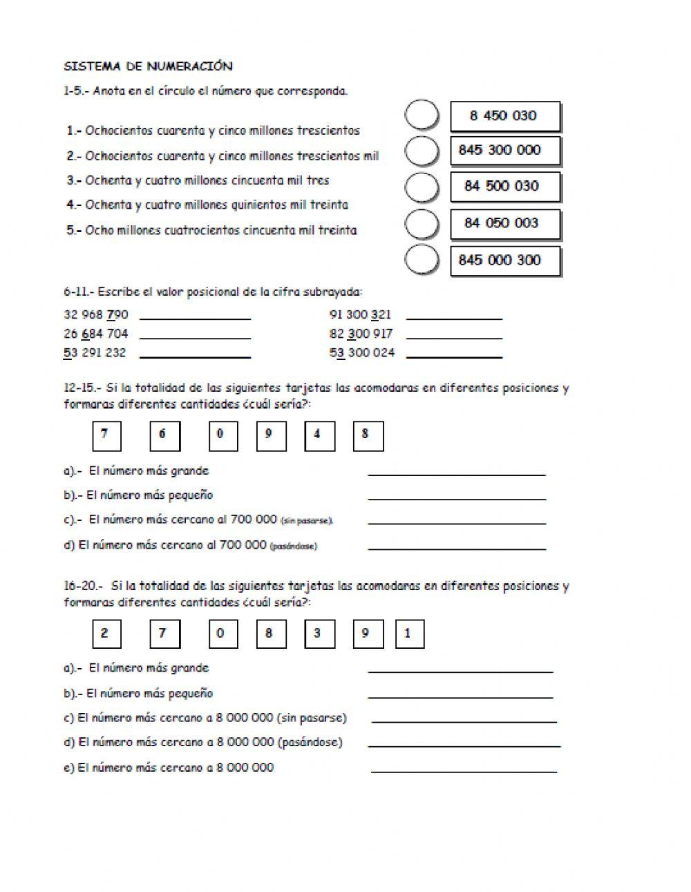 Sistema de numeración