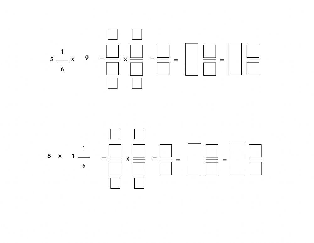 כפל שלם בשבר ושלם במספר מעורב