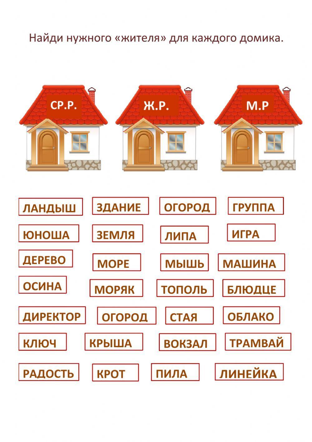 Род существительных