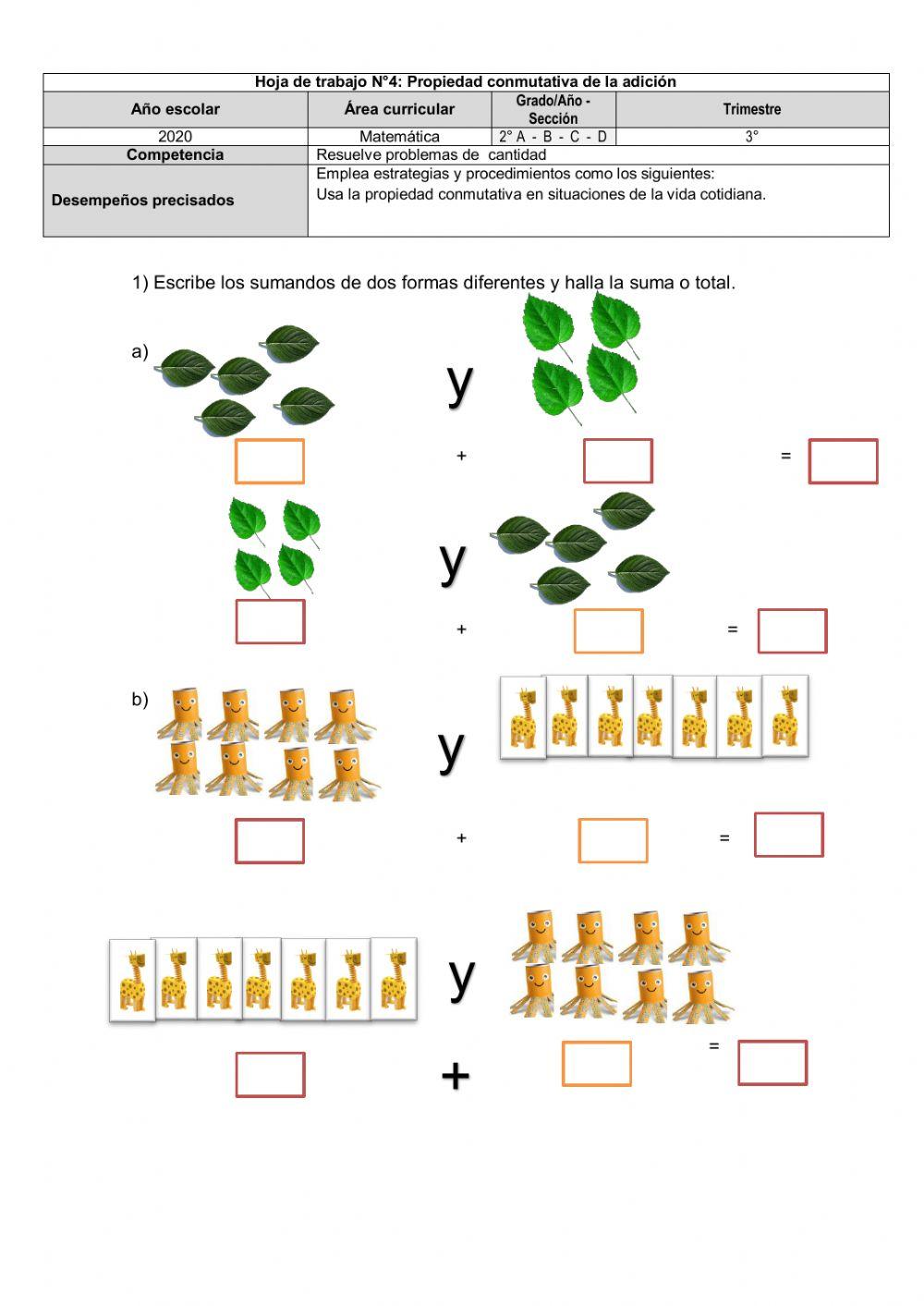 Propiedad Conmutativa