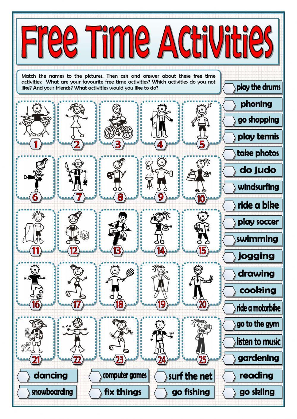 Free time activities