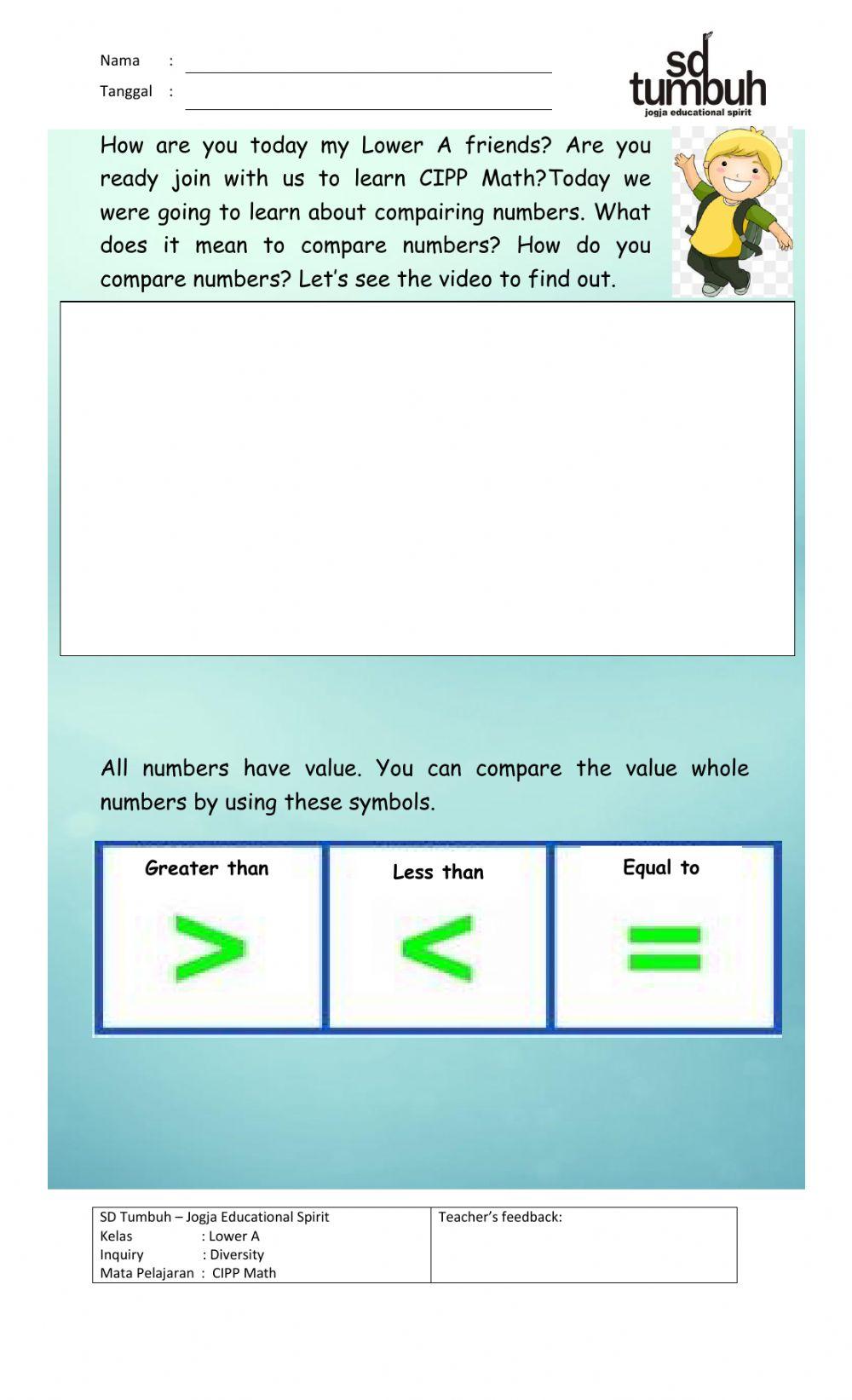 Compairing Numbers (c)