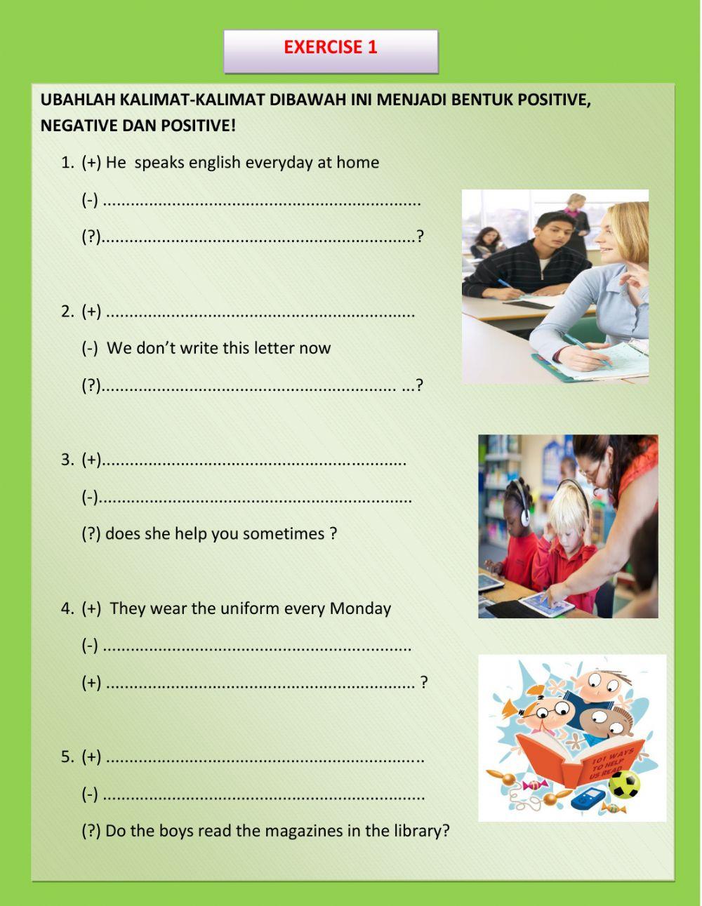 Simple present tense grade 4