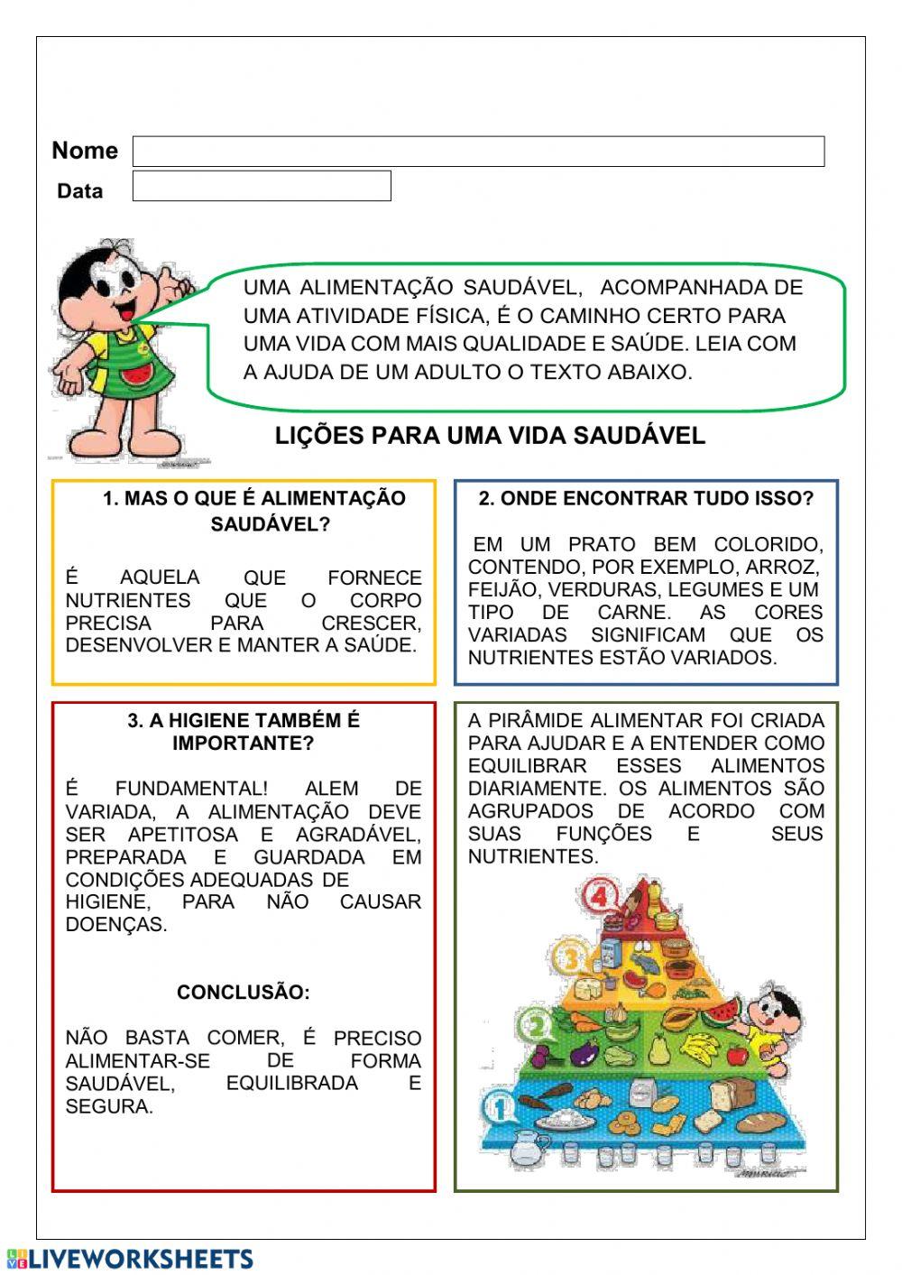 Alimentação saudável Alimentação saudável