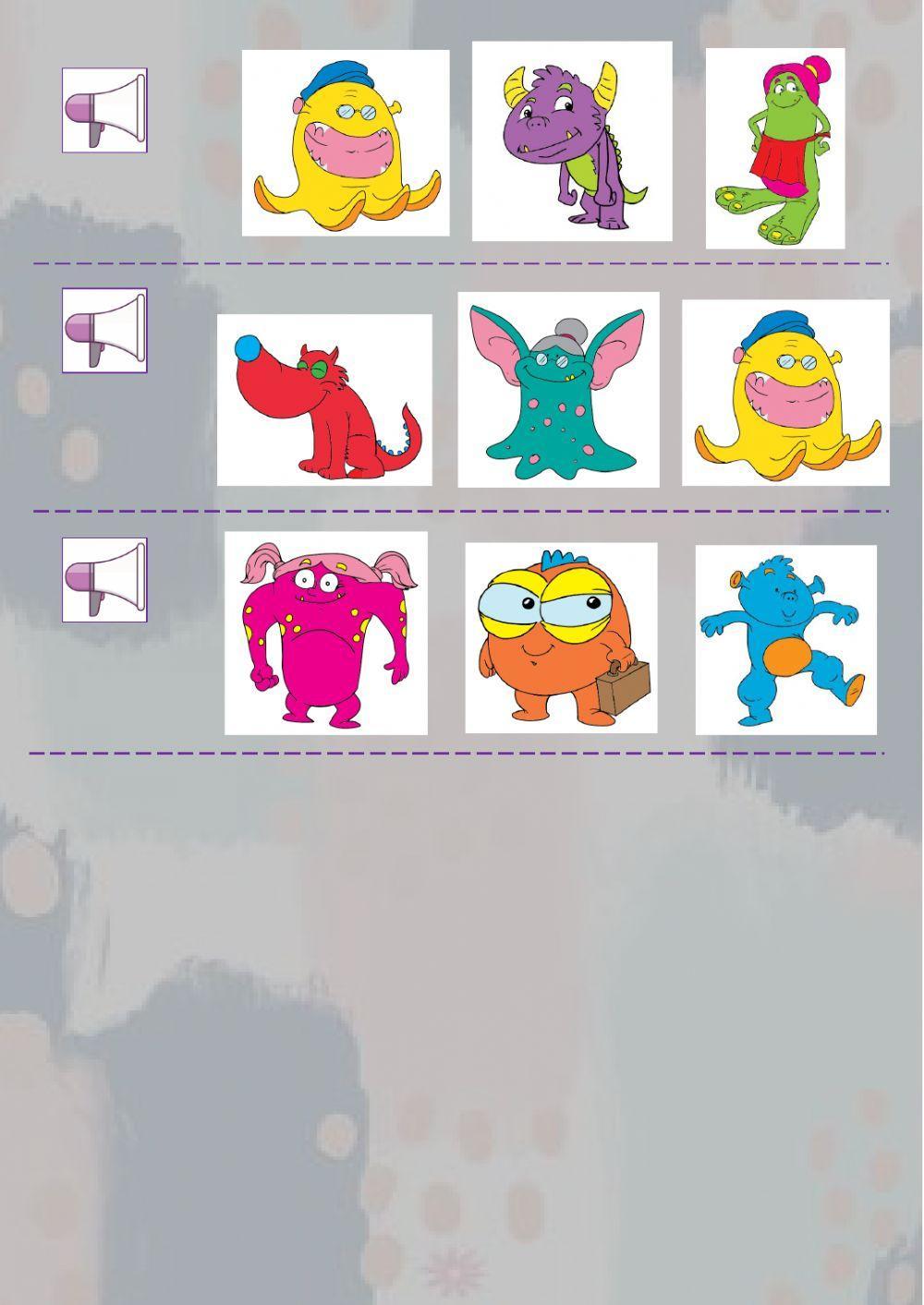 The monster family - Listen and choose The monster family - Listen and choose