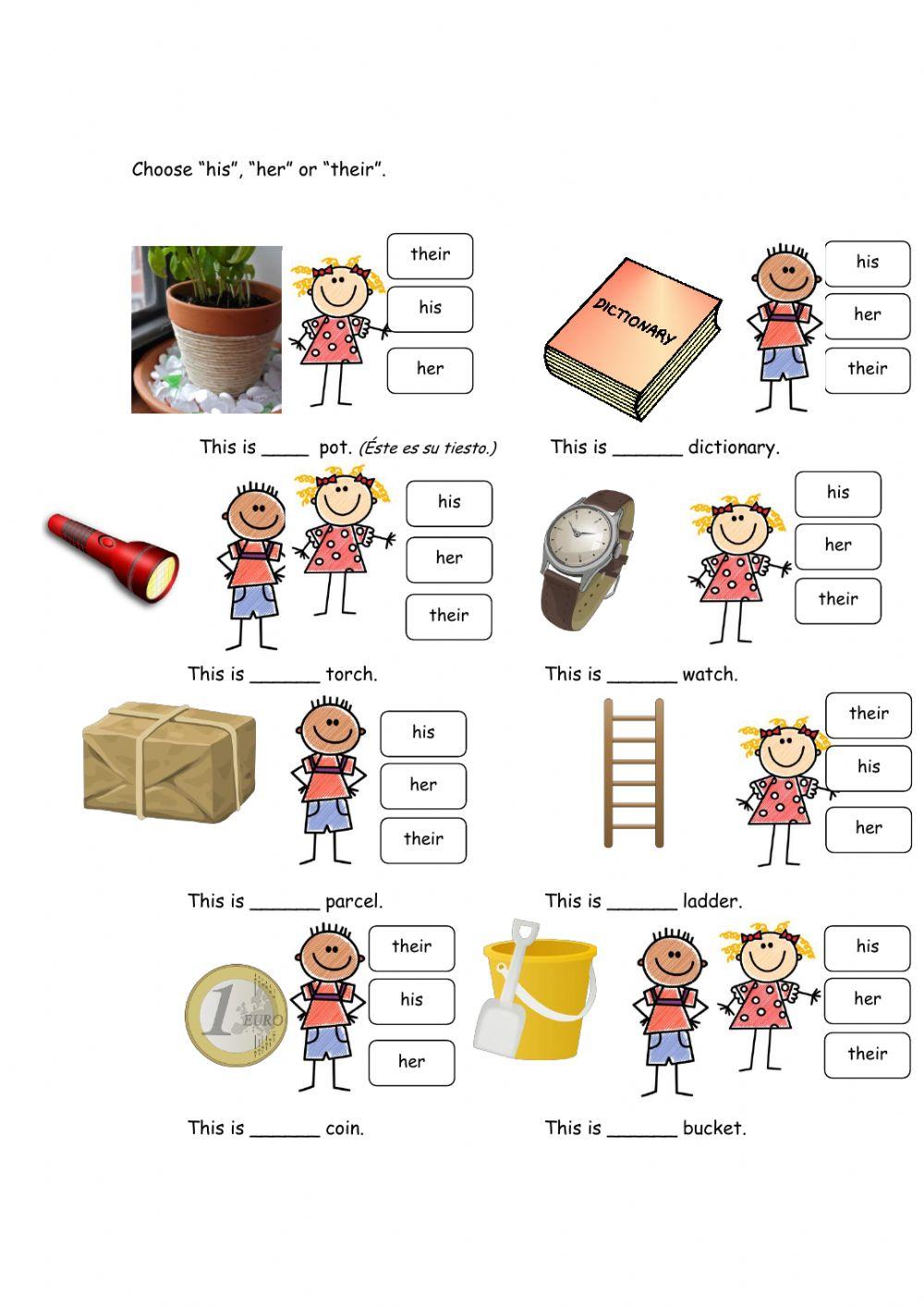 his, her, their, unit 1, Rooftops 4 online exercise for | Live Worksheets