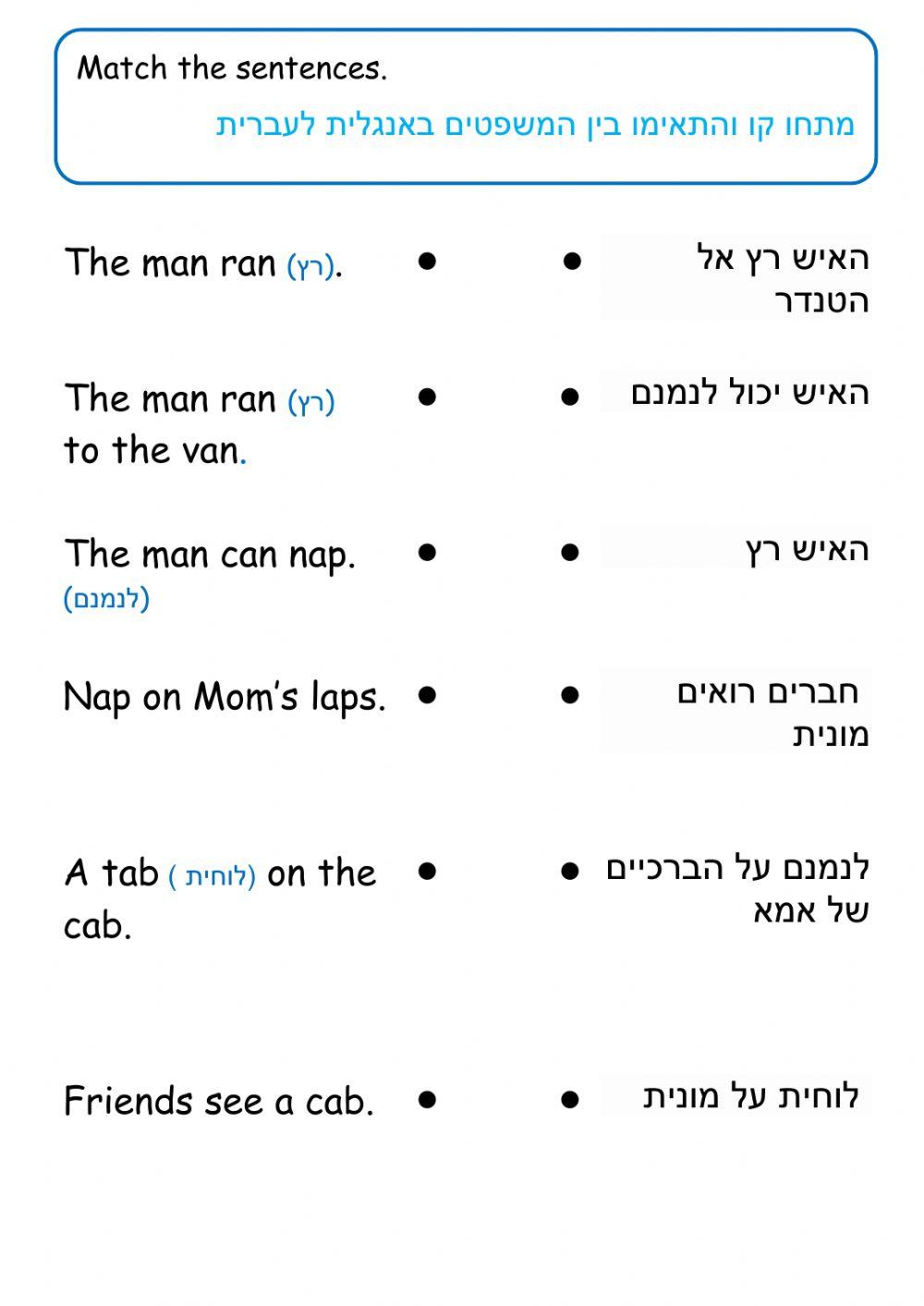 Word families AN, AP, AB