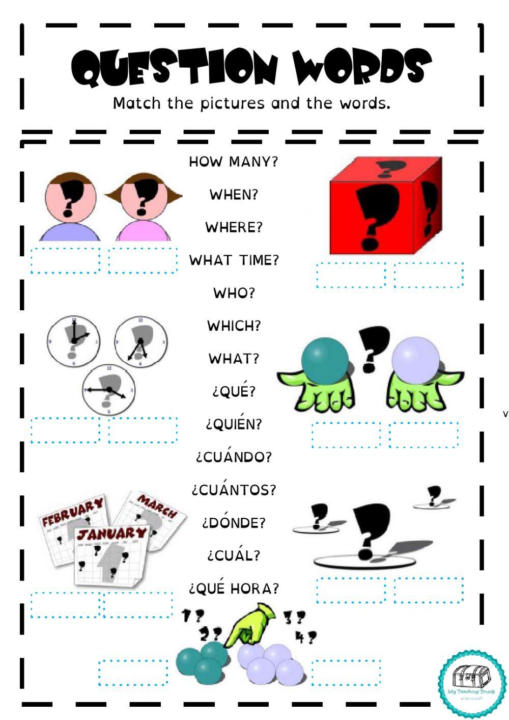 QUESTION WORDS REVIEW