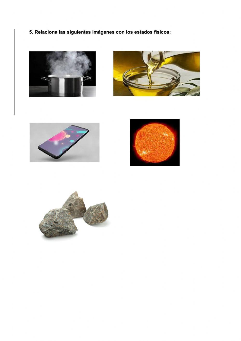 Los estados físicos de la materia