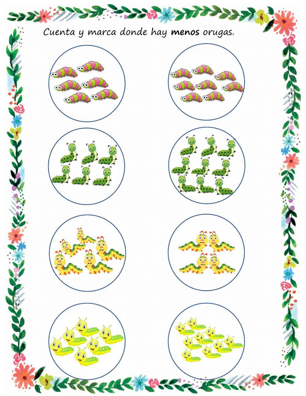 ¿Dónde hay más? ¿Dónde hay menos?