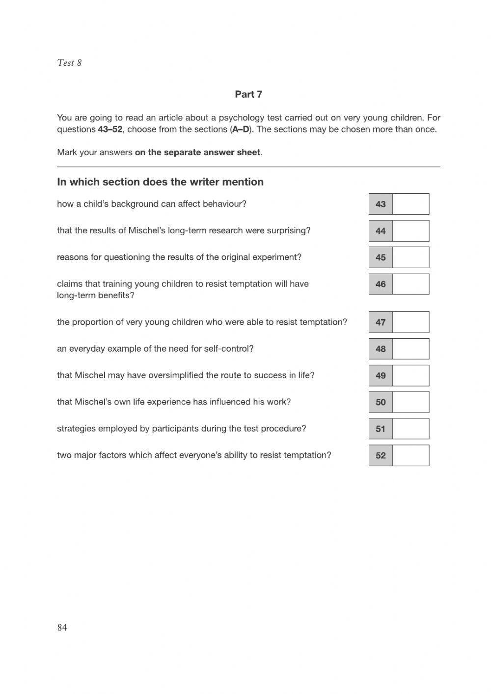 First 2 Test 8 Parts 6-7