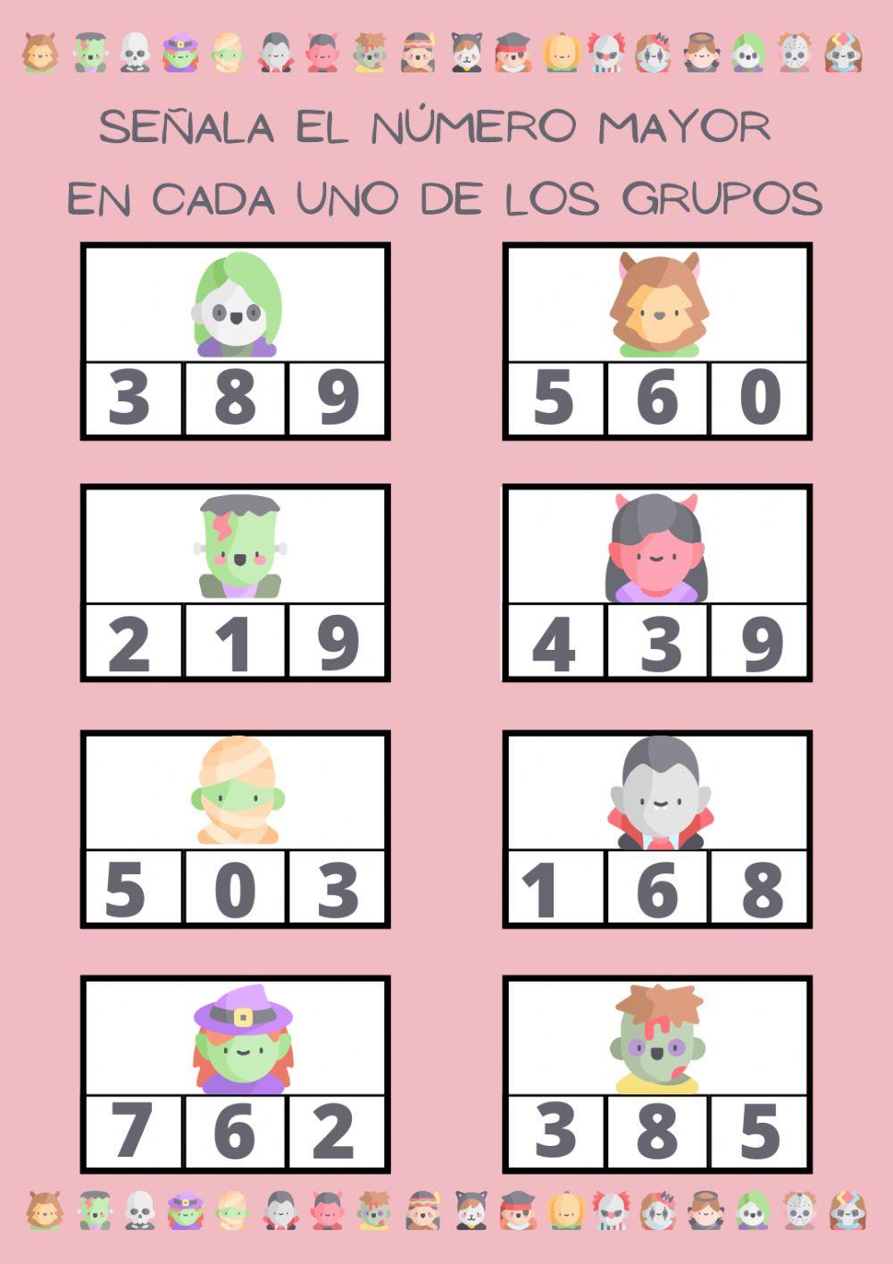 Número mayor halloween