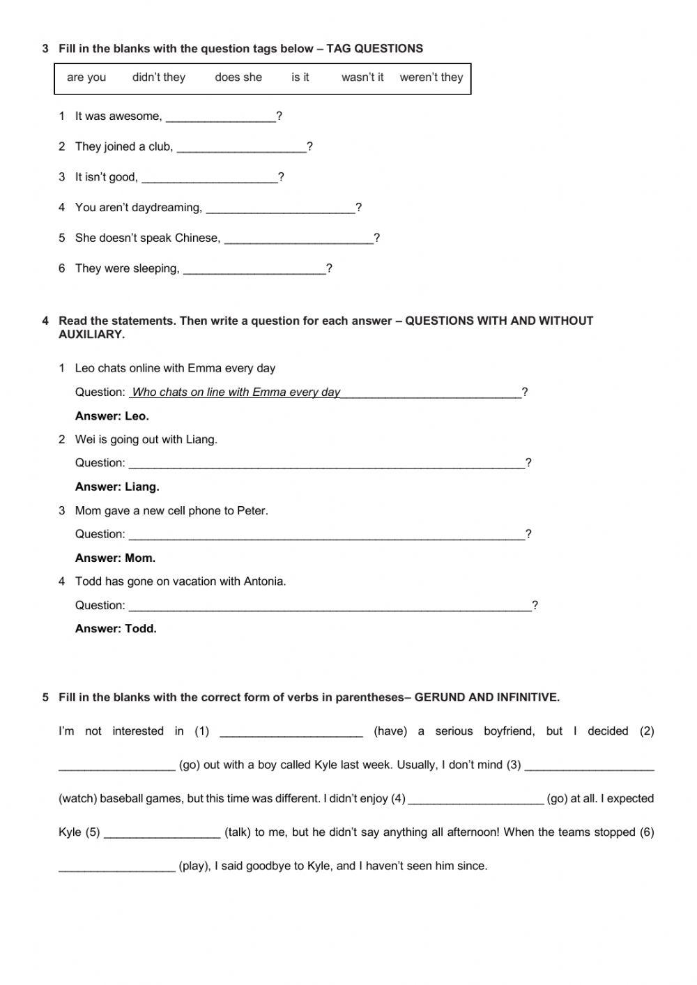 Exam - progressão parcial - 9º ano 2020