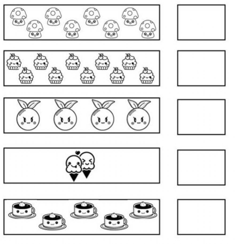 Count and write the numbers