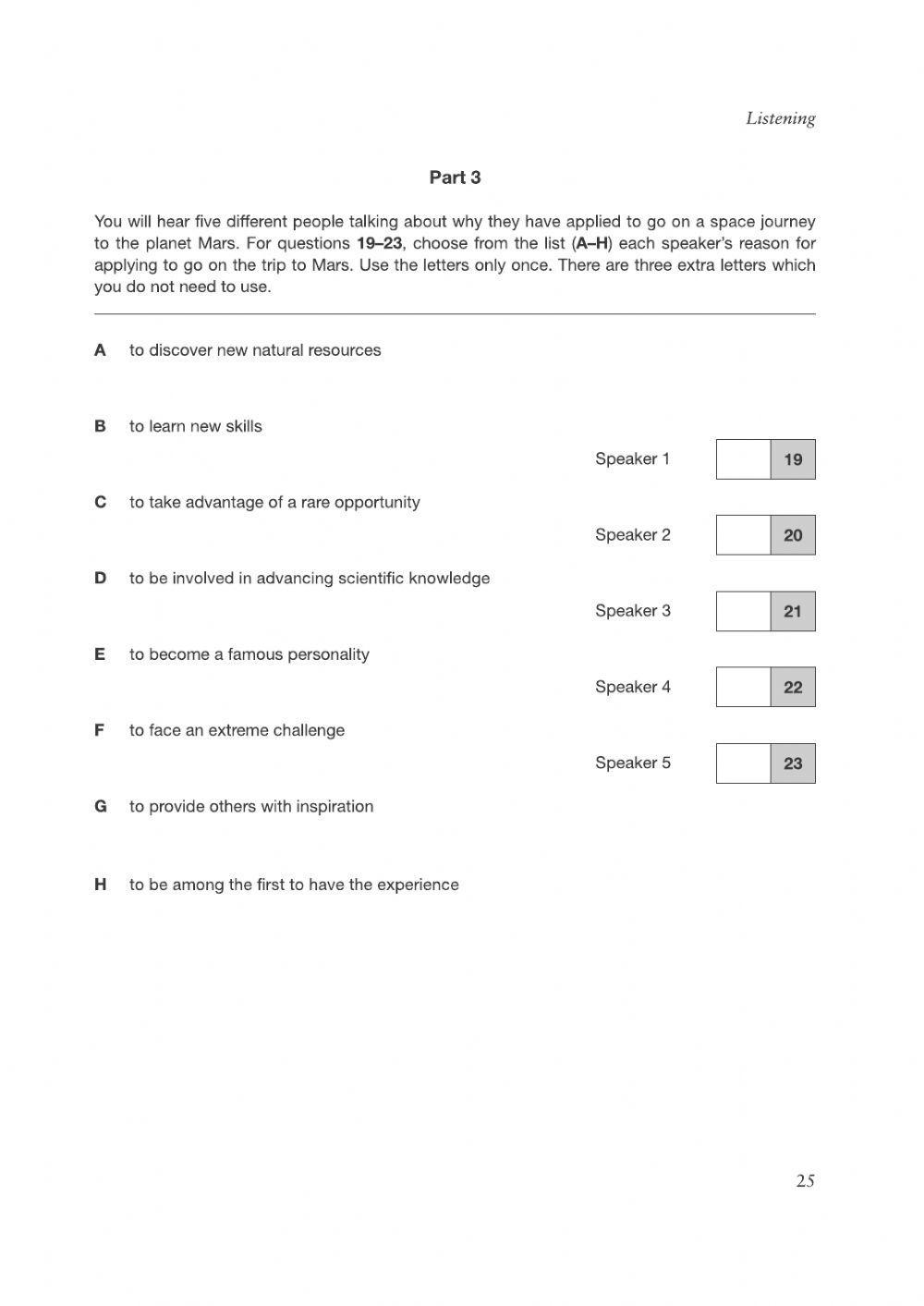 First 2 Test 5 Listening Parts 2-4