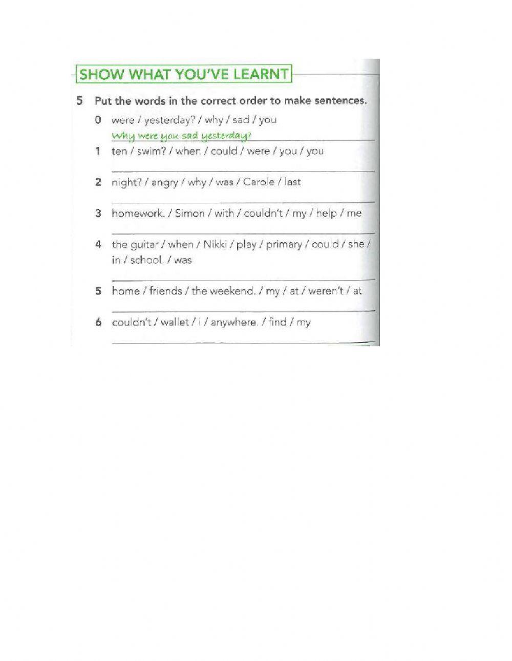 Simple Past of verb to be