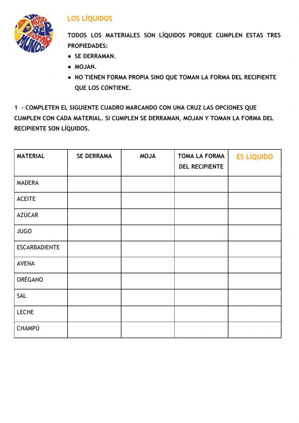 Propiedades de los líquidos.